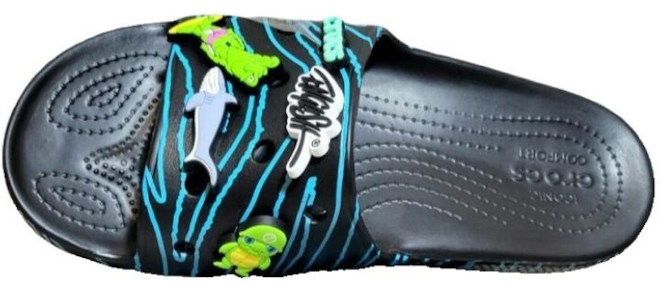 Ron English x Crocs 经典伪造拖鞋“黑色” 207526-001 Lookbook Ron English x Crocs 经典伪造拖鞋“黑色” 207526-001