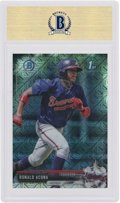 Ronald Acuna 2017 Bowman Mega Box Chrome Prospects Mojo #BCP127 Order Ronald Acuna 2017 Bowman Mega Box Chrome Prospects Mojo #BCP127