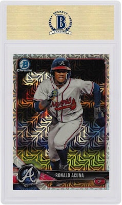 Ronald Acuna 2018 Bowman Mega Box Chrome Prospects Mojo #BCP1 Order Ronald Acuna 2018 Bowman Mega Box Chrome Prospects Mojo #BCP1