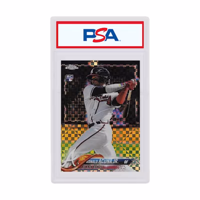 Ronald Acuna 2018 Topps Chrome Rookie X-Fractor #193