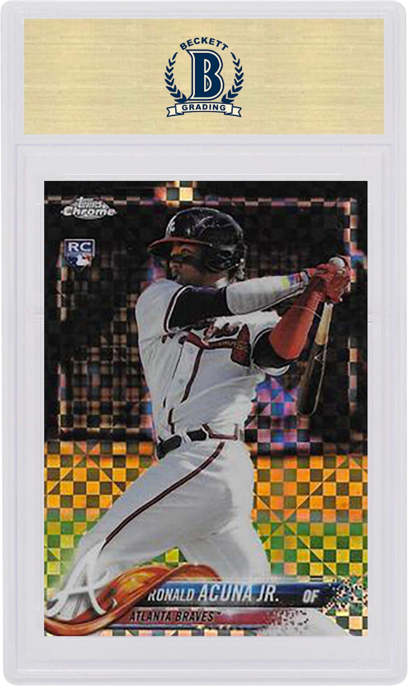 Ronald Acuna 2018 Topps Chrome Rookie X-Fractor #193 圖 2