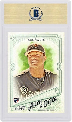 Ronald Acuna Jr. 2018 Topps Allen & Ginter Rookie #207 Kartu Pemula Order Ronald Acuna Jr. 2018 Topps Allen & Ginter Rookie #207 Kartu Pemula