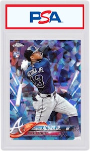 Ronald Acuna Jr. 2018 Topps Chrome Sapphire Edisi Rookie #698 Buy Ronald Acuna Jr. 2018 Topps Chrome Sapphire Edisi Rookie #698