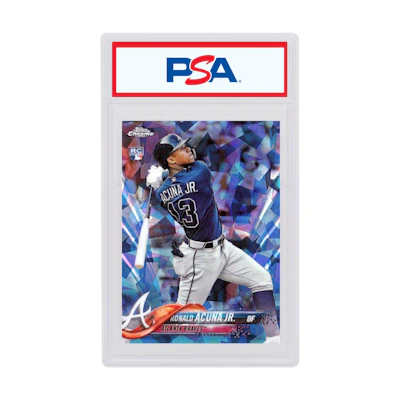 Ronald Acuna Jr. 2018 Topps Chrome Sapphire Edition Rookie #698