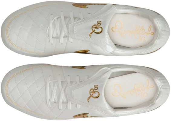 Ronaldinho x Nike Tiempo Legend ''Sentuhan Emas'' IF4389-100 Shop Ronaldinho x Nike Tiempo Legend ''Sentuhan Emas'' IF4389-100