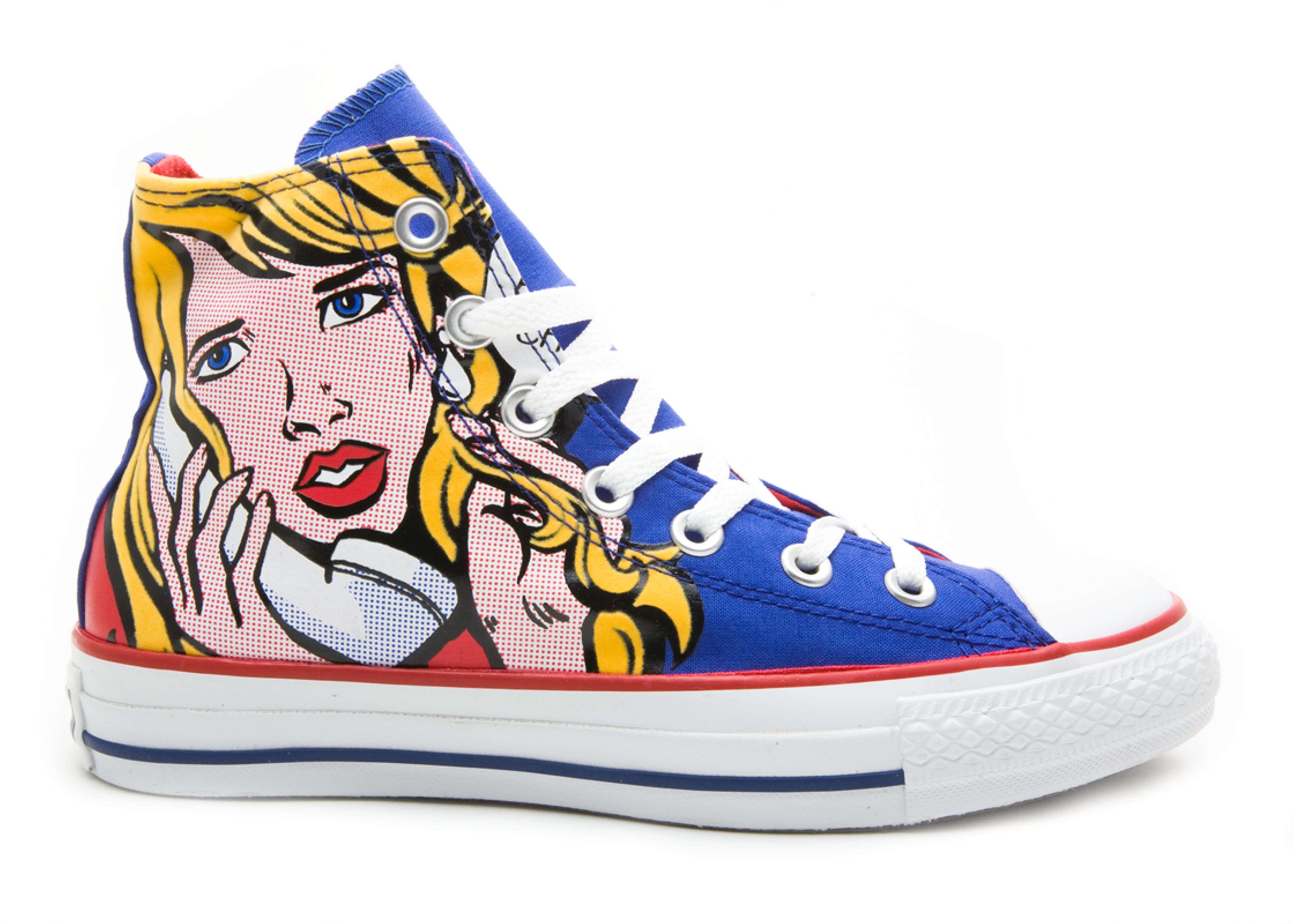 Buy 罗伊·利希滕斯坦 x 匡威Chuck Taylor All Star Hi '皇家蓝黄' 113848F