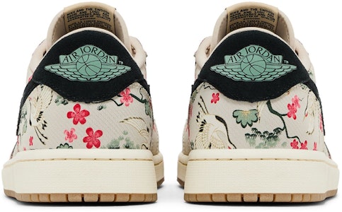 Rui Hachimura x Air Jordan 1 Retro Low OG 'Cranes' Lelaki HV8293-100 Details for Rui Hachimura x Air Jordan 1 Retro Low OG 'Cranes' Lelaki HV8293-100