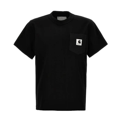 Sacai Black Fitted Crewneck Short Sleeve T-Shirt 24-0725S001