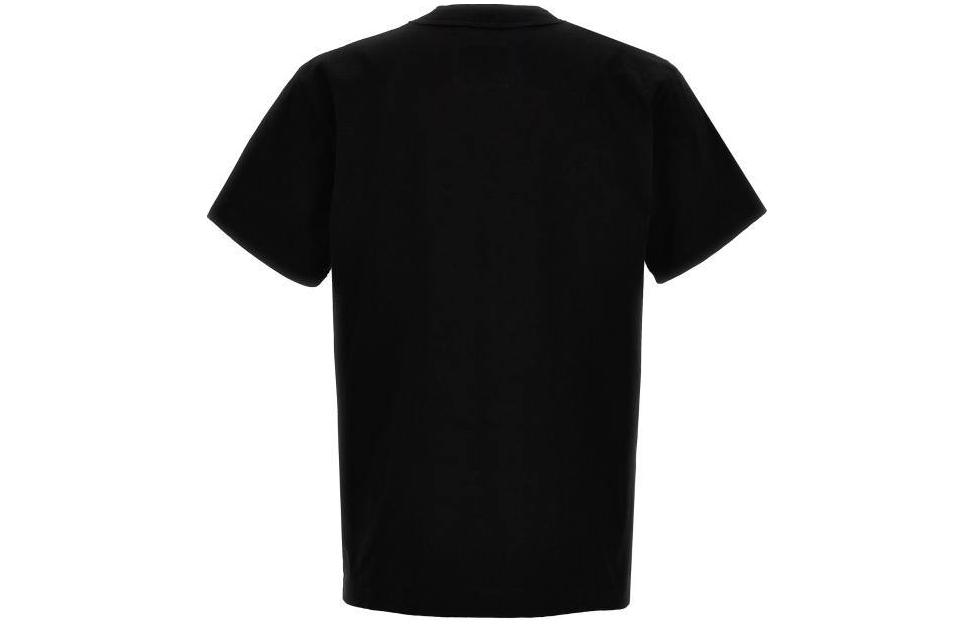 Lookbook サカイ ブラック フィット クルーネック 半袖 Tシャツ 24-0725S001