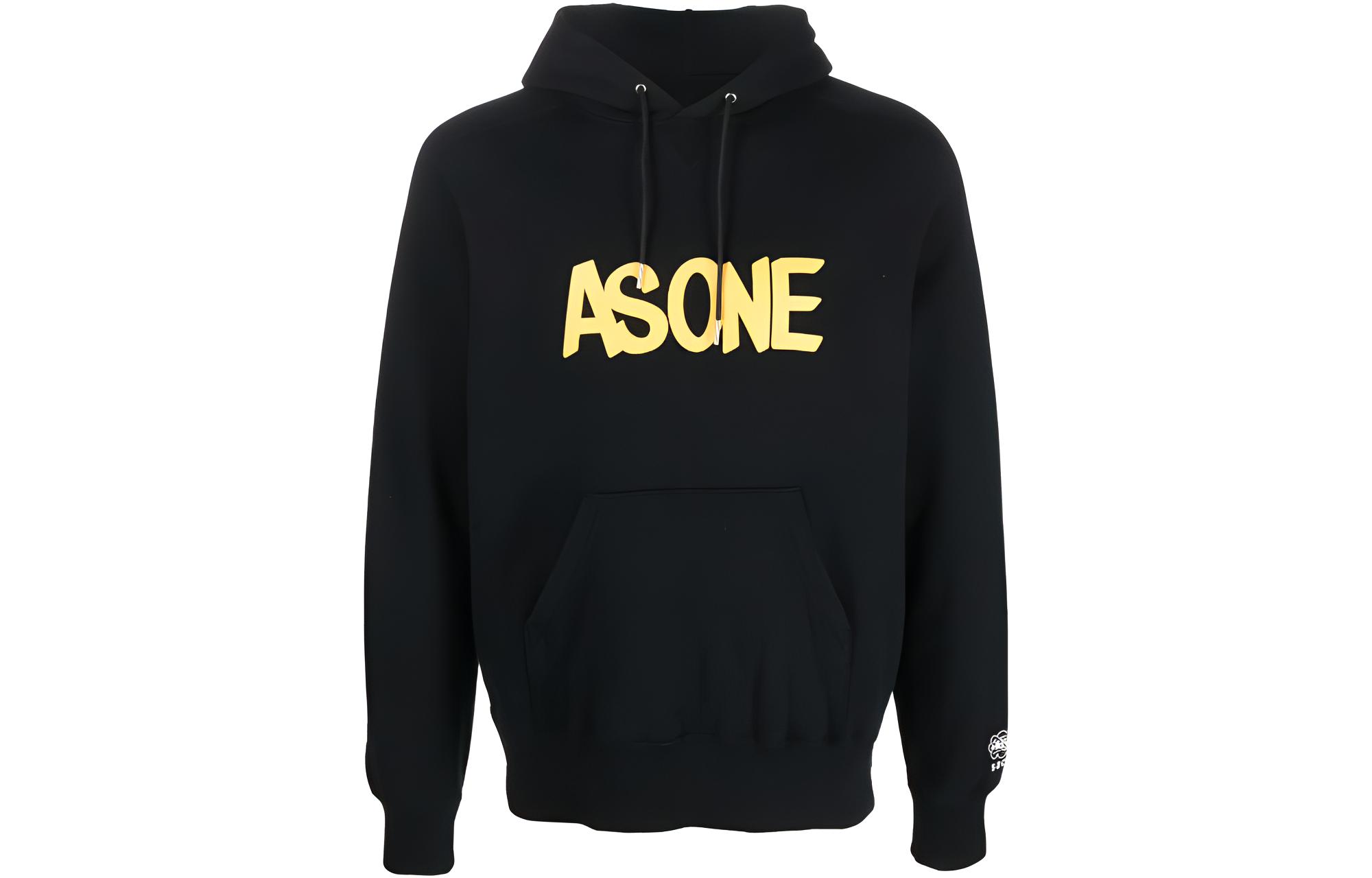 Sacai  Black Printed Long-Sleeve Hoodie. 230469S001