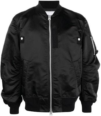 サカイ ブラック キルト 長袖 ジャケット ジッパー付き. SCM051001 Buy サカイ ブラック キルト 長袖 ジャケット ジッパー付き. SCM051001