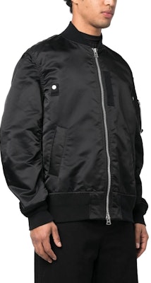 サカイ ブラック キルト 長袖 ジャケット ジッパー付き. SCM051001 Purchase サカイ ブラック キルト 長袖 ジャケット ジッパー付き. SCM051001