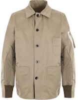 Sacai Brown Long Sleeve Button-Up Jacket with Pockets. 24-03316M-639 Sacai Brown Long Sleeve Button-Up Jacket with Pockets. 24-03316M-639
