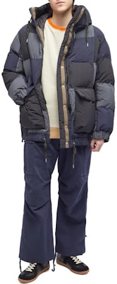 サカイ カラーブロック フルジップ フーディ ジャケット 23-03217M-020 Lookbook サカイ カラーブロック フルジップ フーディ ジャケット 23-03217M-020