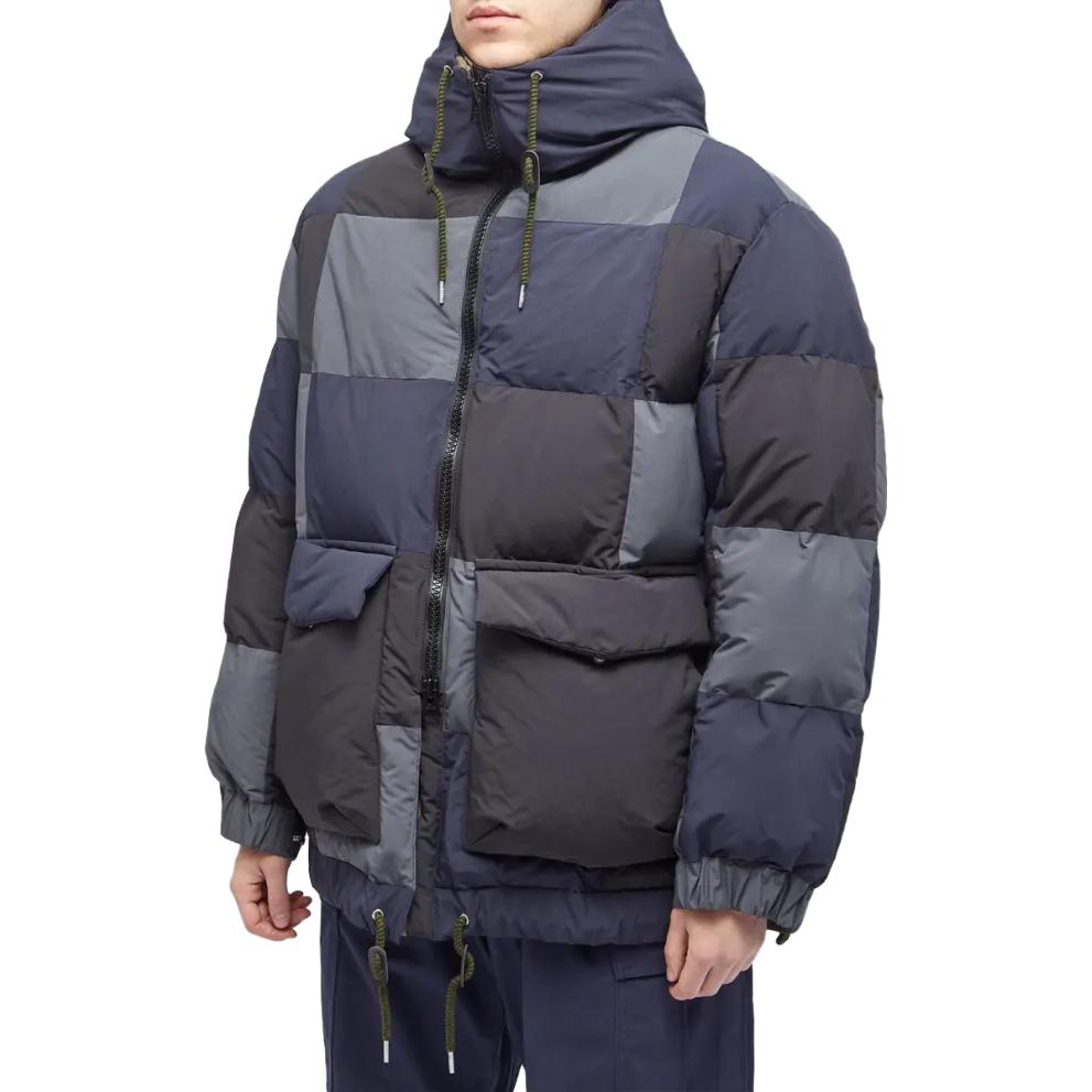 Purchase サカイ カラーブロック フルジップ フーディ ジャケット 23-03217M-020