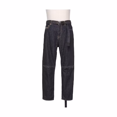 Sacai Indigo Straight-Leg Jeans with Zipper Detailing 24-03354M-499