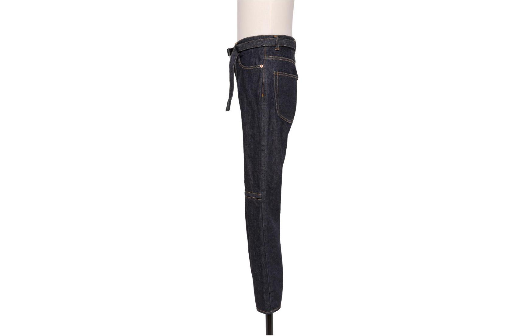 Shop Jeans Rectos Indigo con Cremalleras Sacai 24-03354M-499