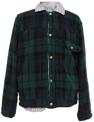 Sacai 可翻轉綠色領口外套 23-03192M-576 Order Sacai 可翻轉綠色領口外套 23-03192M-576