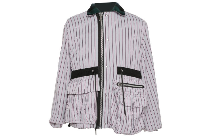 Purchase Sacai 可翻轉綠色領口外套 23-03192M-576