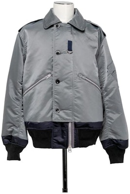 Sacai 單扣純棉西裝外套 灰色 23-03164M-326 Buy Sacai 單扣純棉西裝外套 灰色 23-03164M-326