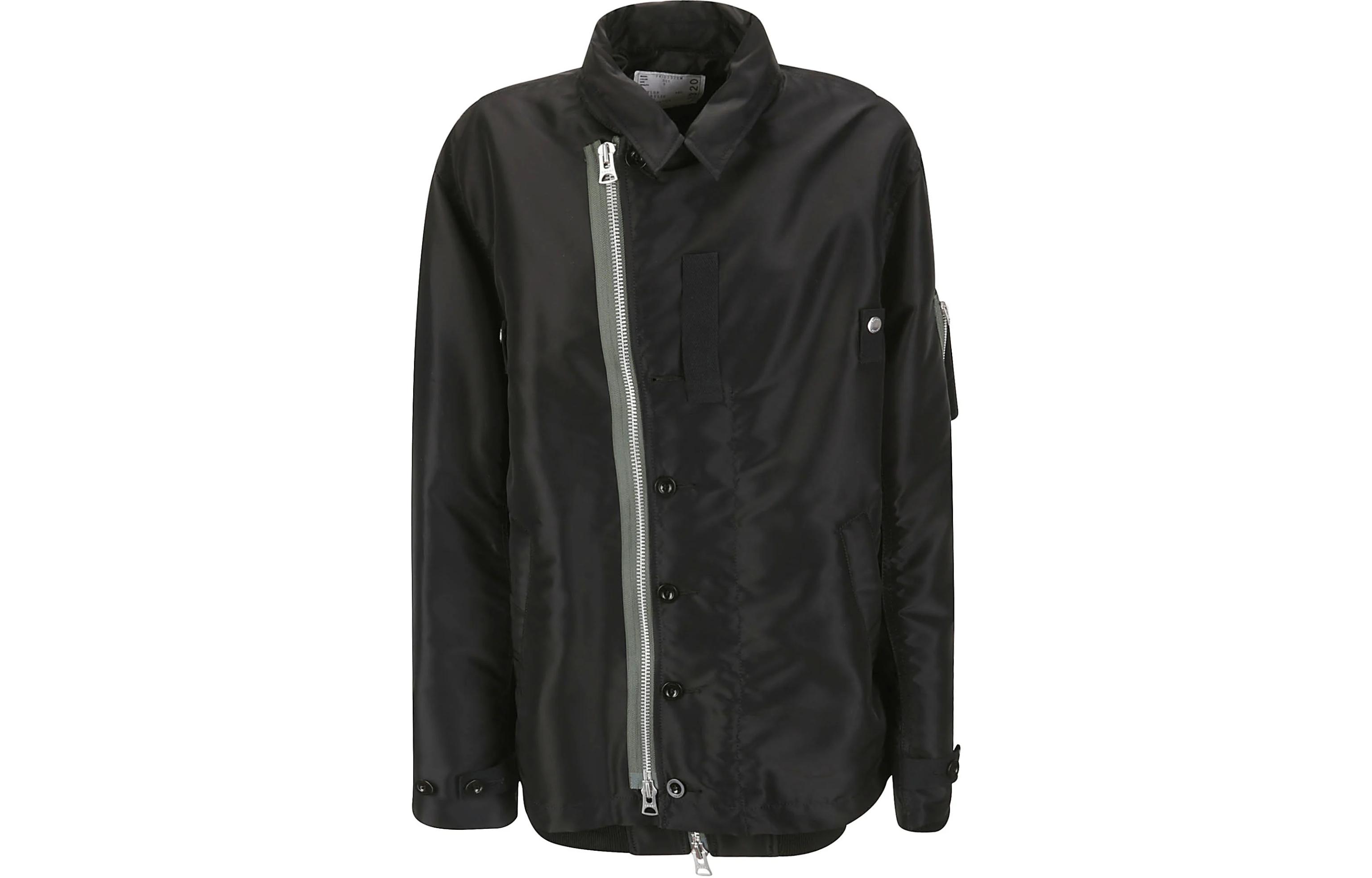 Order Sacai 黑色長袖口袋設計鈕扣外套 24-03320M-001