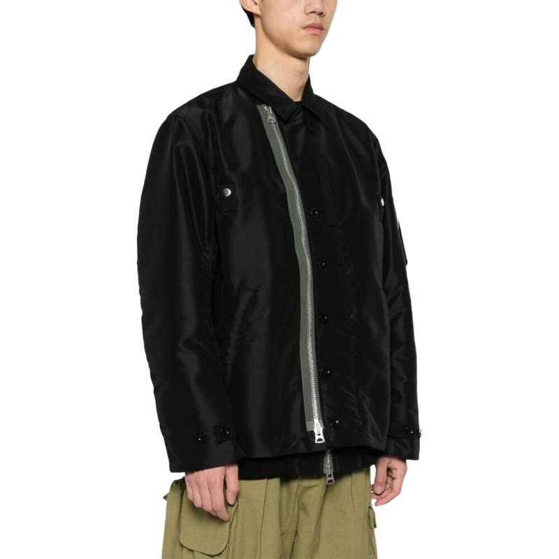 Details for Sacai 黑色長袖口袋設計鈕扣外套 24-03320M-001