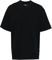 Sacai Solid Color Crewneck Short Sleeve T-Shirt Black. 24-03377M-201 Sacai Solid Color Crewneck Short Sleeve T-Shirt Black. 24-03377M-201