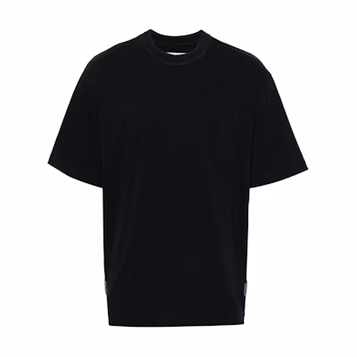 Sacai Solid Color Crewneck Short Sleeve T-Shirt Black. 24-03377M-201