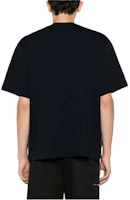 Shop Sacai 純色圓領短袖T恤 黑色 24-03377M-201