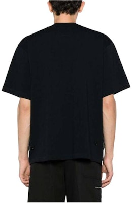 サカイ 無地 クルーネック 半袖 Tシャツ ブラック 24-03377M-201 Shop サカイ 無地 クルーネック 半袖 Tシャツ ブラック 24-03377M-201