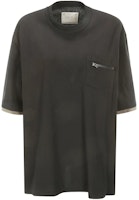 Sacai Solid Color Crewneck T-Shirt Vintage Style 2403376M-234 Sacai Solid Color Crewneck T-Shirt Vintage Style 2403376M-234