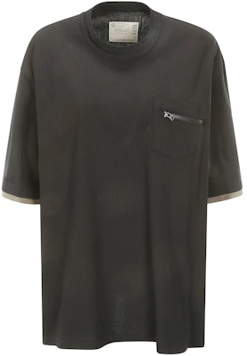 サカイ ソリッドカラー クルーネック Tシャツ ヴィンテージスタイル 2403376M-234 Buy サカイ ソリッドカラー クルーネック Tシャツ ヴィンテージスタイル 2403376M-234