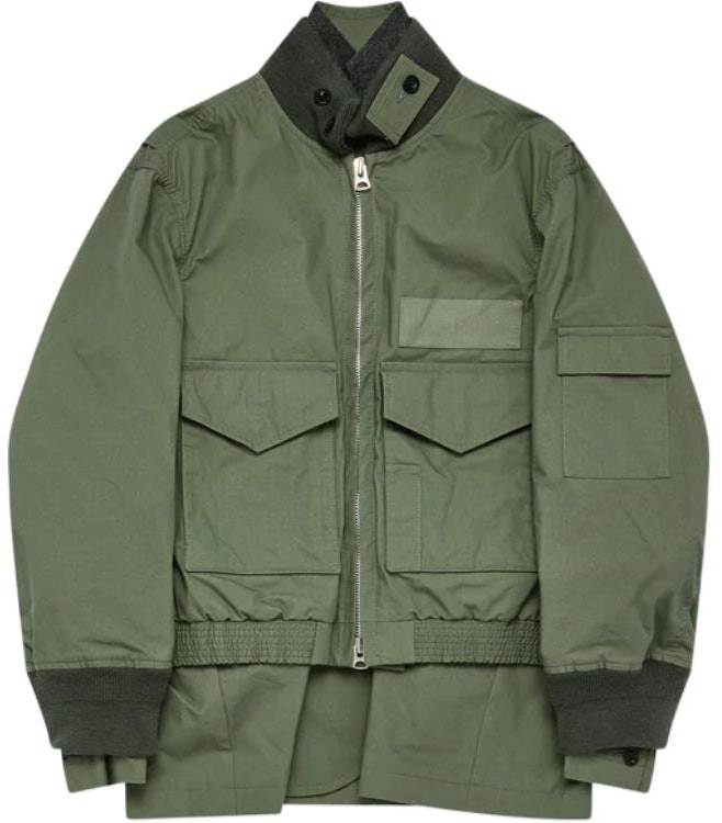 sacai-two-in-one-long-sleeve-jacket-army-green-24-03431-m-840