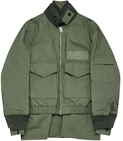 Sacai Two-in-One Long Sleeve Jacket Army Green 24-03431M-840 Sacai Two-in-One Long Sleeve Jacket Army Green 24-03431M-840