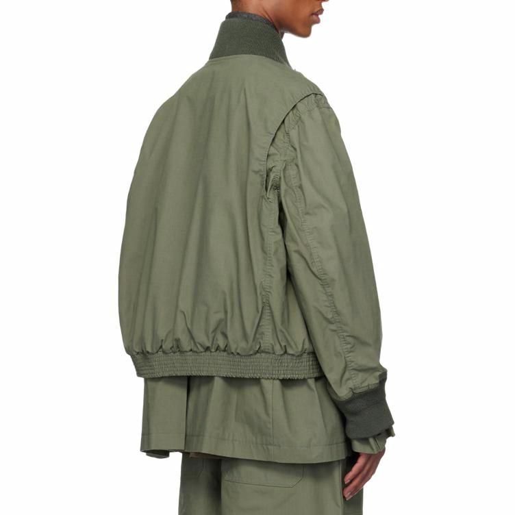 Details for サカイ ツーインワン 長袖ジャケット アーミーグリーン 24-03431M-840