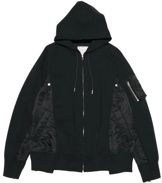sacai-black-hoodie-with-zipper-and-patchwork-design-scm-056-bk
