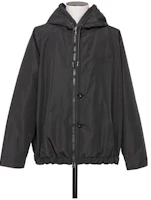 Sacai Black Long-Sleeve Jacket with Hood and Zipper Design 24-03399M-001 Sacai Black Long-Sleeve Jacket with Hood and Zipper Design 24-03399M-001