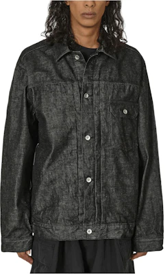 Sacai 黑色单排扣长袖夹克搭配纯色领 24-03349M001 Buy Sacai 黑色单排扣长袖夹克搭配纯色领 24-03349M001
