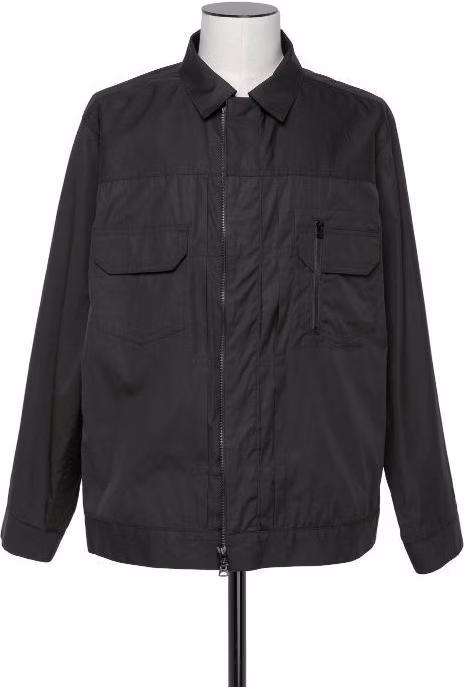 sacai-black-zip-up-collared-jacket-with-solid-color-design-24-03404-m-001