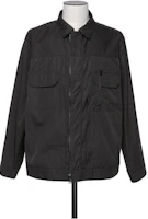 Sacai Black Zip-Up Collared Jacket with Solid Color Design 24-03404M-001 Sacai Black Zip-Up Collared Jacket with Solid Color Design 24-03404M-001
