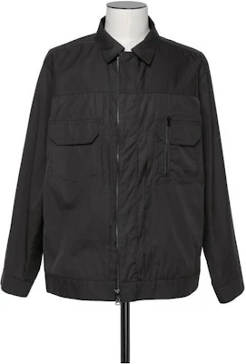 Sacai Black Zip-Up Collared Jacket with Solid Color Design 24-03404M-001 Buy Sacai Black Zip-Up Collared Jacket with Solid Color Design 24-03404M-001