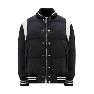 Sacai Black Zip-Up Crewneck Jacket with Long Sleeves 23-03216M-001