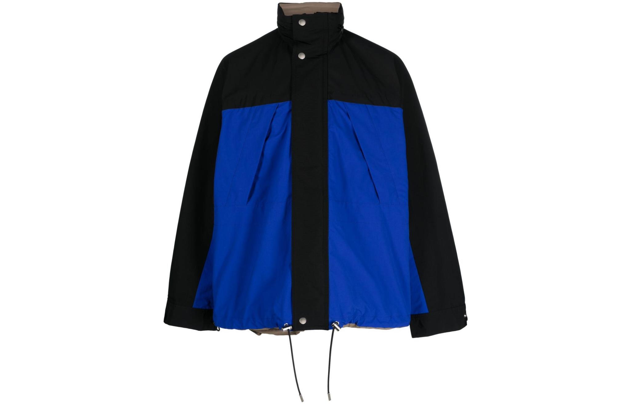 Sacai Colorblock High-Neck Loose-Fit Jacket 23-03139M401