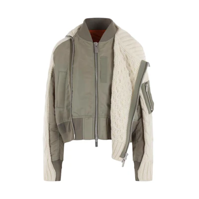 Sacai Colorblock High-Neck Zip Jacket 23-06811-173