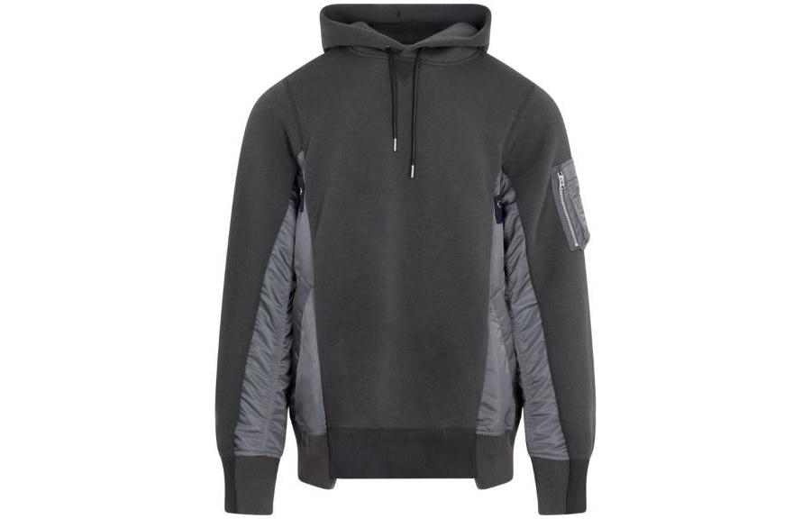 Sacai Colorblock Hoodie Grey SCM-057-399