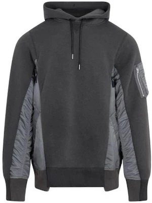 Sacai Colorblock Hoodie Grey SCM-057-399 Buy Sacai Colorblock Hoodie Grey SCM-057-399