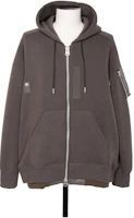 Sacai Colorblock Loose Fit Hoodie Zipper Long Sleeve Sweatshirt Grey Beige Men 24-03335M-550 Sacai Colorblock Loose Fit Hoodie Zipper Long Sleeve Sweatshirt Grey Beige Men 24-03335M-550