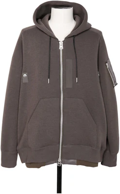 Sacai Hoodie Zipper Kelabu Beige Lengan Panjang Lelaki Colorblock Loose Fit 24-03335M-550 Buy Sacai Hoodie Zipper Kelabu Beige Lengan Panjang Lelaki Colorblock Loose Fit 24-03335M-550