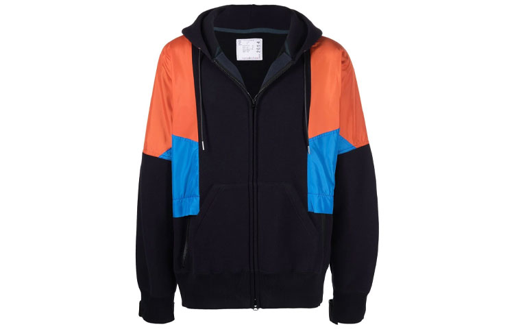 Sacai Colorblock Oversized Hooded Jacket Men’s Multicolor 02-654M201