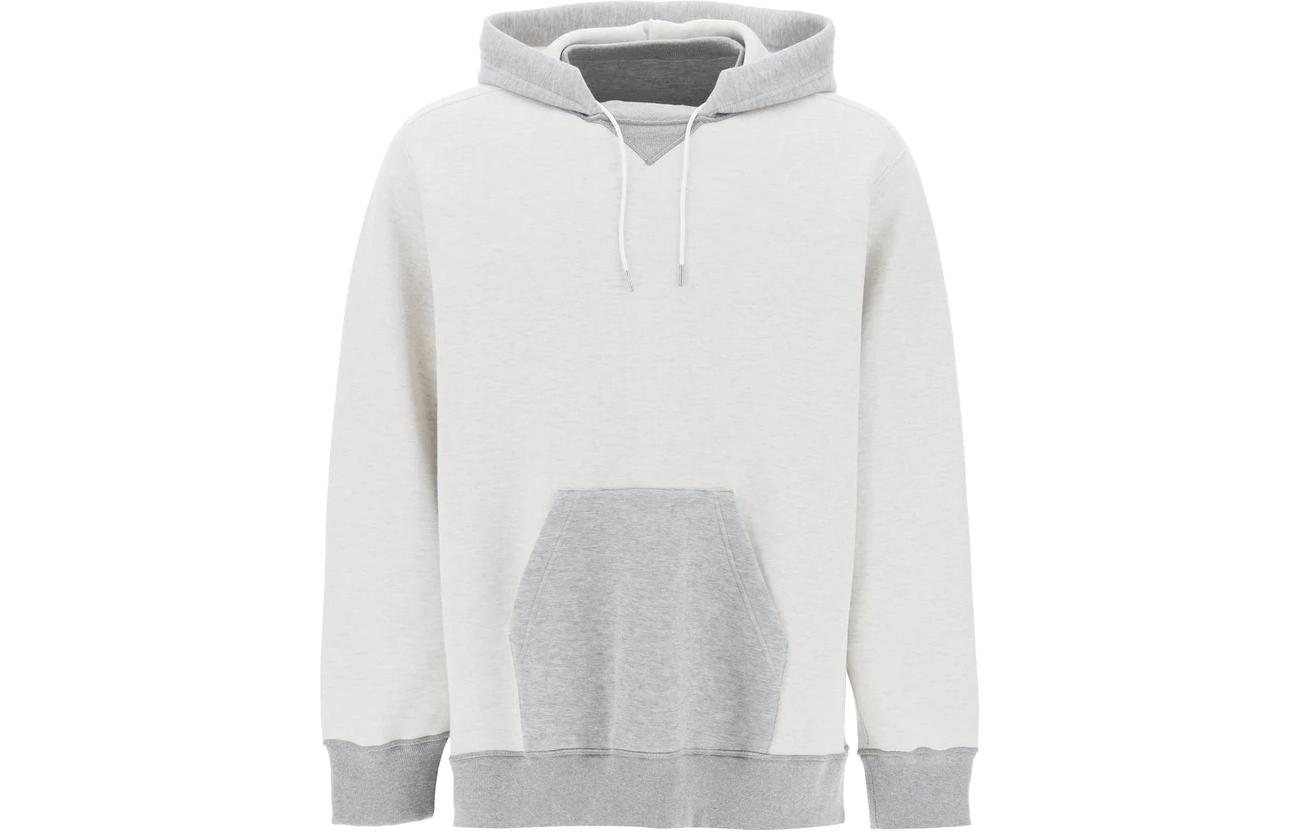 Sacai Colorblock Pullover Hoodie Long Sleeve White 24-03367M101